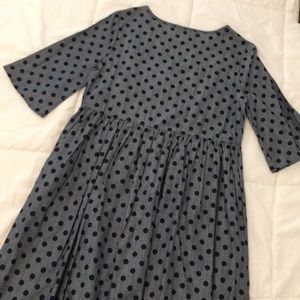 lake flower Dresses - NEW Polka Dot Chambray Dress lake flower Dresses - NEW Polka Dot Chambray Dress